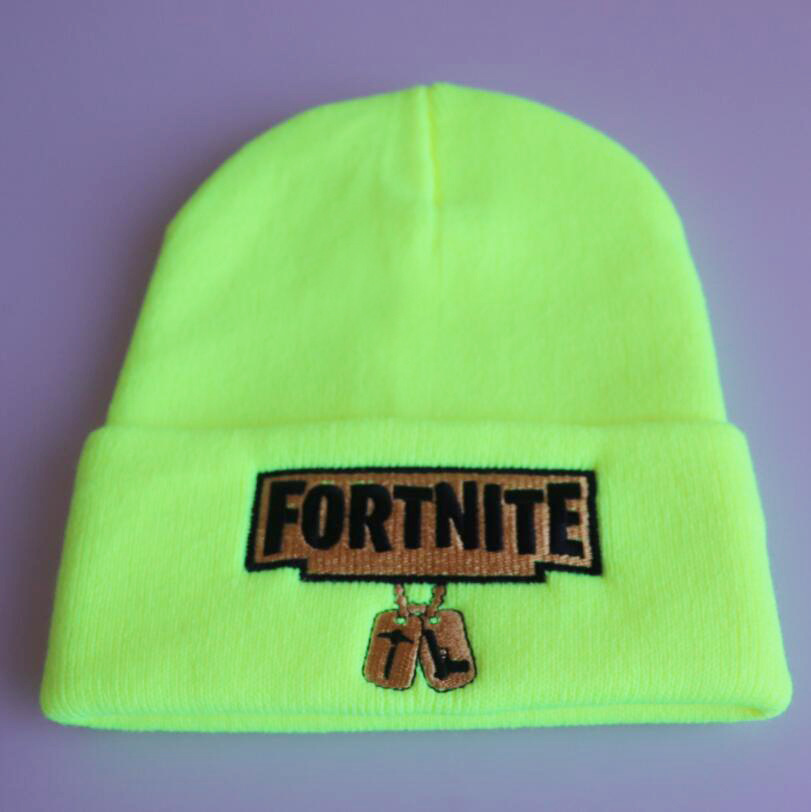 Fortnite Unisex Winter Warm Beanie Embroidery Knitted Hat